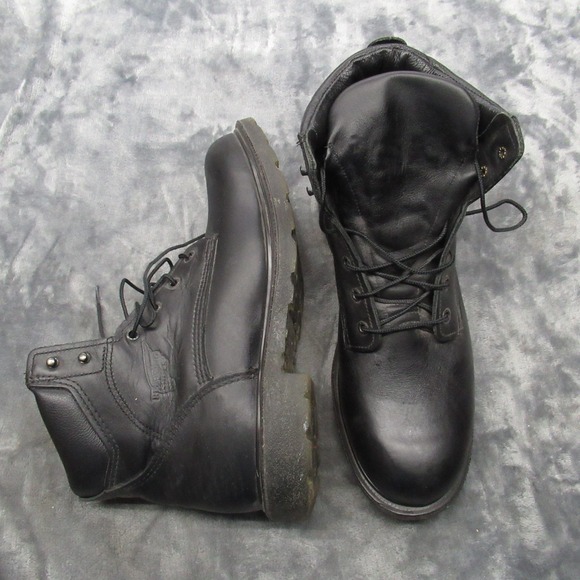 Red Wing Mens 13D Boots Black‎ Leather 607 Supersole EH Soft Toe Work USA Made